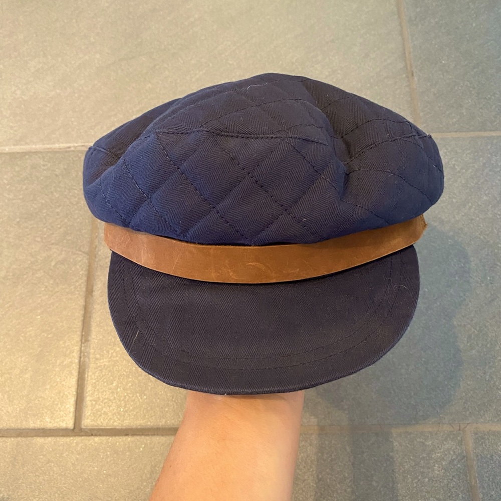 COPY - Brixton conductor hat. Size m (58cm). Hardly worn. Quilted pattern on to…